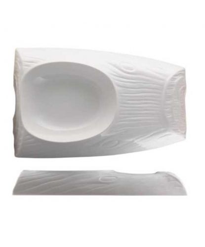 Блюдо прямоугольное 25*16 см h4 см 250 мл Oyster белое фарфор P.L. Proff Cuisine [1] (3)