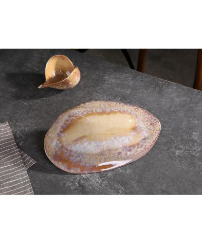 Блюдо овальное 32,5*20 см h7 см 100 мл Pearl Shell Frutti di Mare P.L. [1] (5)