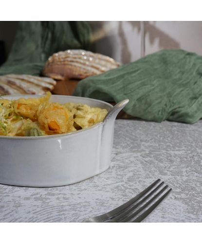 Блюдо овальное 19*11,5 см h4 см 400 мл Gray Oval Bucket с ручками Frutti di Mare P.L. [1] (18)