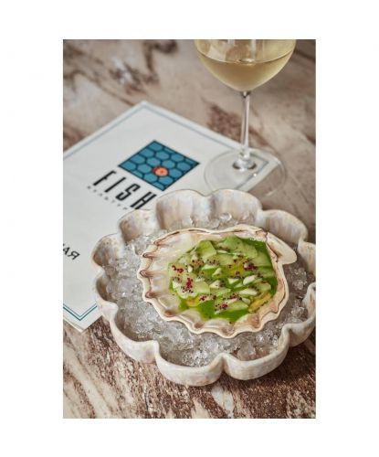 Салатник 650 мл d 20,5 см h5 см Pearl Shell Frutti di Mare P.L. [4] (10)