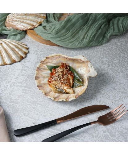 Блюдо для подачи 15*15 см h5,5 см 125 мл Pearl Shell Frutti di Mare P.L. [1] (3)