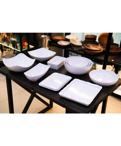 Салатник 6000 мл 33*13 см круглый White пластик меламин P.L. Proff Cuisine (3)