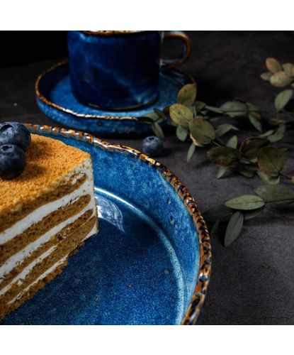 Тарелка с бортом d 20,8 см h4,6 см 930 мл Aqua Blue P.L. Proff Cuisine [6] (5)