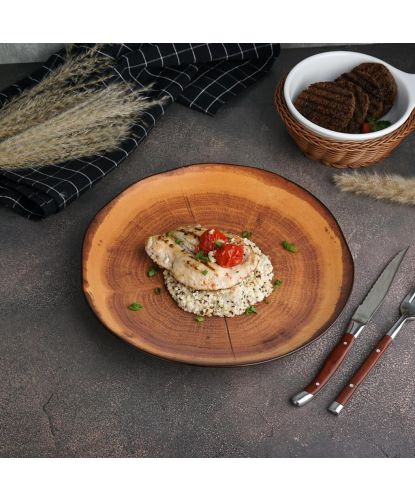 Тарелка 26,6 см h3 см Wood Fusion P.L. Proff Cuisine [4] (3)