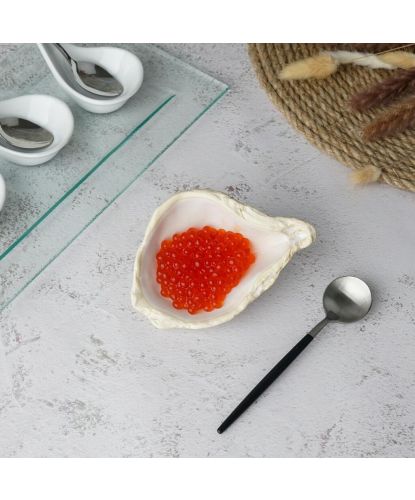 Блюдо для подачи 11,9*8,3 см h4,2 см 20 мл Gray Shell Frutti di Mare P.L. [1] (3)