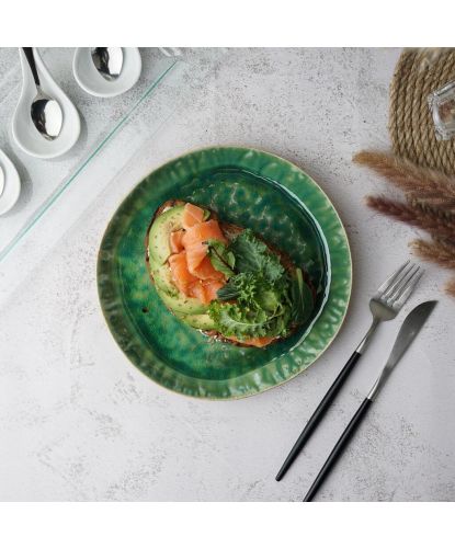 Тарелка с бортом d 22 см h2,7 см Green Frutti di Mare P.L. [1] (6)