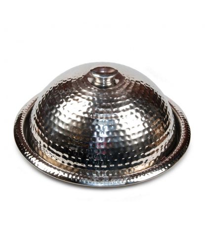 Блюдо для подачи с крышкой d 40 см h18 см Dents нерж., P.L. Proff Cuisine (2)