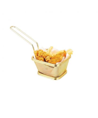Корзинка для подачи 10,5*9*6,5 см, "Gold" нерж., P.L. Proff Cuisine (2)