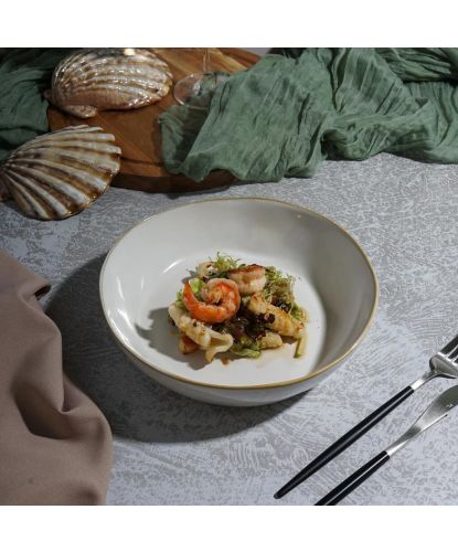 Салатник 1100 мл d 21,5 см h5,5 см Gray Frutti di Mare P.L. [6] (19)