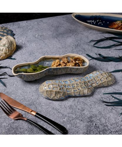 Блюдо для подачи 22,7*6,5 см h7,5/4,2 см 195 мл Groundnut Northern Blue Frutti di Mare P.L. [1] (3)