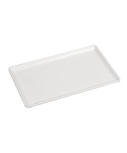 Блюдо 26,5*16,3*1,7 см прямоуг. с бортом White пластик меламин P.L. Proff Cuisine (2)