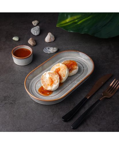 Блюдо овальное 24*13,8 см h2,8 см Evolution Mont Blanc P.L. Proff Cuisine [4] (5)