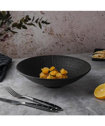 Салатник 1250 мл d 25 см h7 см Black Raw Wood P.L. Proff Cuisine [3] (3)