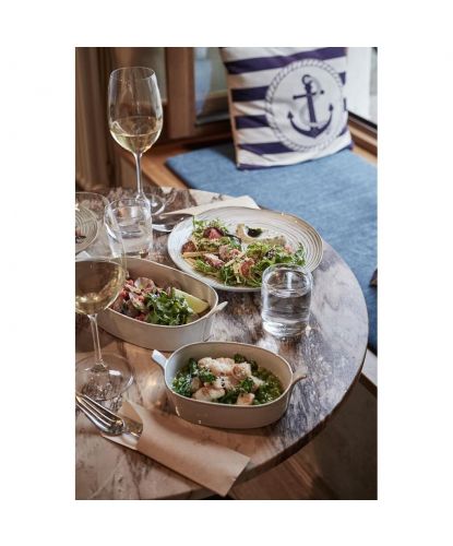 Блюдо овальное 15*8 см h4 см 200 мл Gray Oval Bucket с ручками Frutti di Mare P.L. [1] (7)