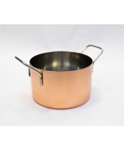 Кастрюля для подачи 12,2 см h7,6 см 870 мл круглая Copper нерж. цвет медь P.L. Proff Cuisine (2)