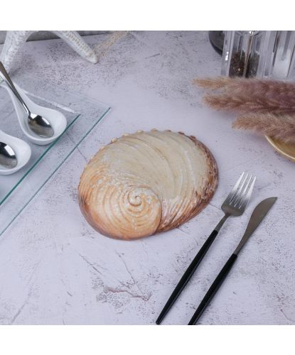 Салатник 365 мл 19*14,5 см h5 см Pearl Ammonite Shell Frutti di Mare P.L. [1] (7)