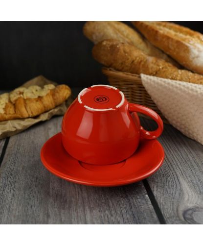 Чайная пара 320 мл красная d 11 см h7 см Barista (Бариста) красная P.L. Proff Cuisine [6] (6)