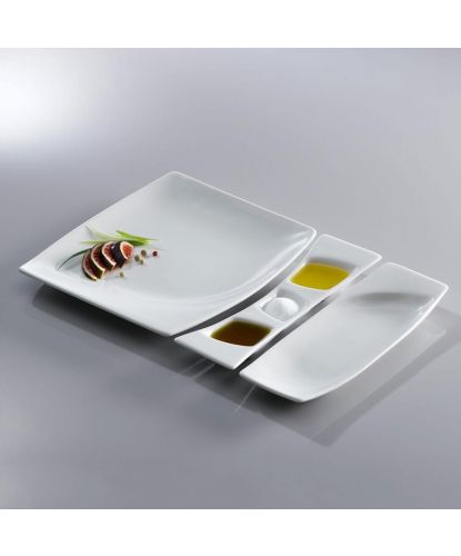 Тарелка RAK Porcelain Mazza прямоугольная, 3 секции, 32*9,5 см (8)