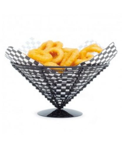 Корзинка для подачи Конус 23*12,5 см черная металл P.L. Proff Cuisine (2)