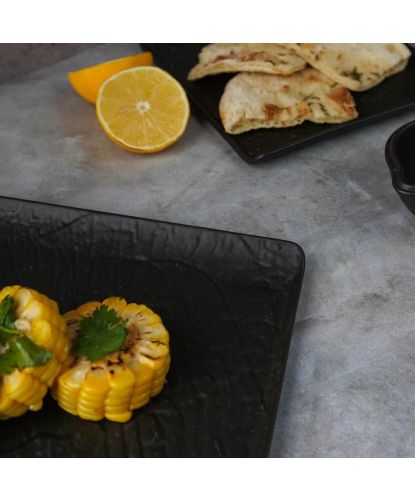 Блюдо прямоугольное 33,5*20,5 см с бортами Side Up2 Black Raw Wood P.L. Proff Cuisine [2] (4)