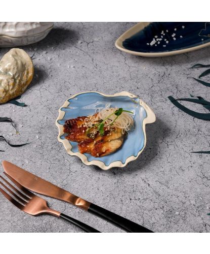Блюдо для подачи 13*12,5 см h3 см Shell Northern Blue Frutti di Mare P.L. [1] (3)