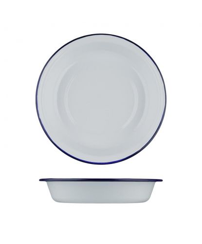 Салатник 700 мл d 21 см h3,9 см Blue Rim эмалированая сталь SUNNEX [1] (4)