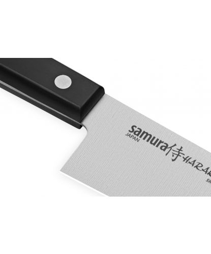 Нож кухонный "Samura HARAKIRI" Шеф 208 мм, ЧЕРНАЯ РУКОЯТЬ (2)