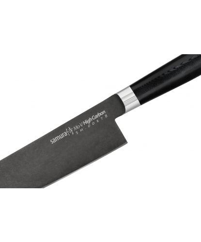 Нож кухонный "Samura Mo-V Stonewash" Гранд Шеф 240 мм (2)