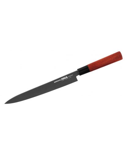Нож для суши "Samura OKINAWA Stonewash" Янагиба 270 мм, Палисандр (1)
