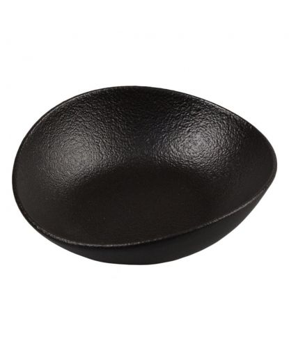 Салатник 260 мл 15*13,5 см h4,8 см Wave Up Smooth Black Raw Stellar P.L. Proff Cuisine [6] (2)