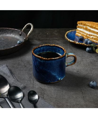 Чашка 230 мл чайная d 8,1 см h6,7 см Aqua Blue P.L. Proff Cuisine [6] (5)