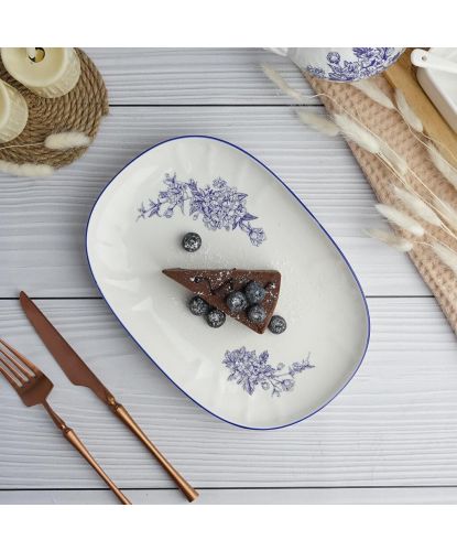 Блюдо овальное 25,6*17,8 см h2,5 см Sea Flower P.L. Proff Cuisine [1] (5)