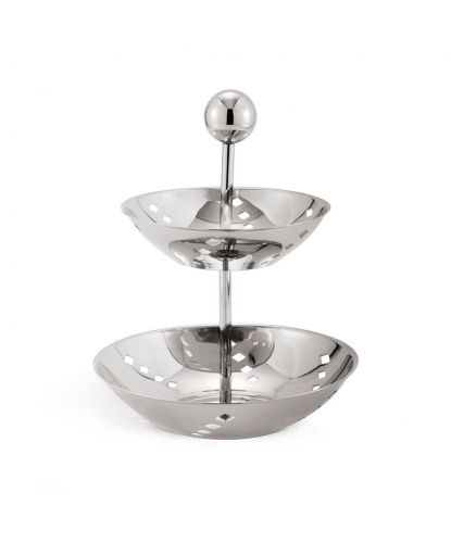 Этажерка 2 яруса, h 35 см, d 25/31 см, нержавеющая сталь, P.L. Proff Cuisine (2)