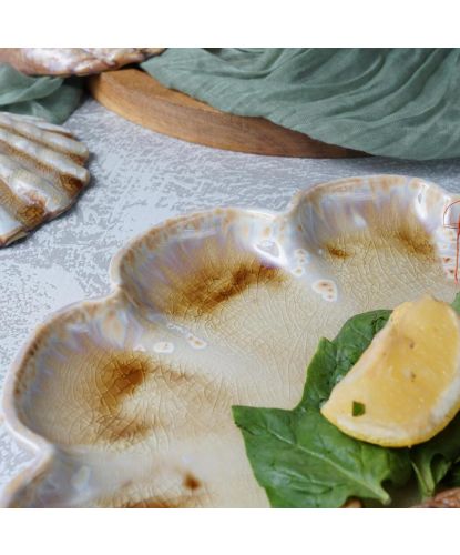 Блюдо круглое d 26 см h2 см Pearl Shell Frutti di Mare P.L. [4] (16)