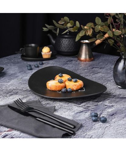 Блюдо овальное 29*20 см h3 см Side Up Smooth Black Raw Stellar P.L. Proff Cuisine [3] (8)