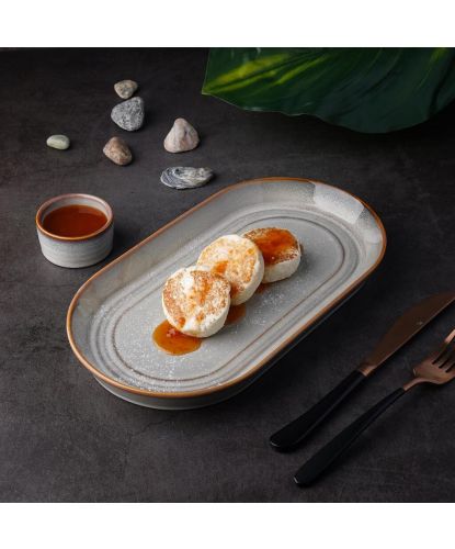 Блюдо овальное 30*16,5 см h3 см Evolution Mont Blanc P.L. Proff Cuisine [3] (5)