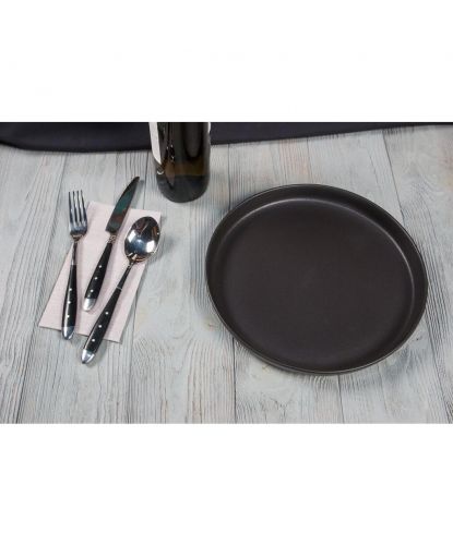 Тарелка с бортом d 27 см h2,8 см Smooth Black Raw Stellar P.L. Proff Cuisine [3] (6)