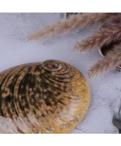 Салатник 365 мл 19*14,5 см h5 см Light Pearl Ammonite Shell Frutti di Mare P.L. [1] (7)