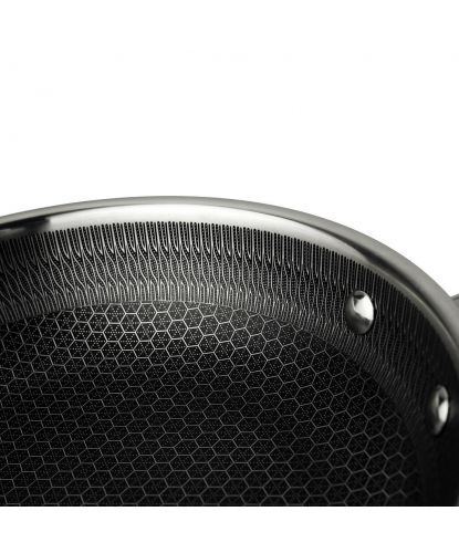 Сковорода 21,5/13,8 см, h 4,5 см New Kitchen Honeycombs нерж. с антиприг. покр. ИНДУКЦИЯ P.L. (3)