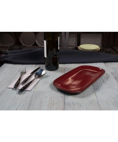 Блюдо овальное 29,2*14*2 см Evolution Dark Red P.L. Proff Cuisine [1] (3)