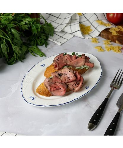 Блюдо овальное 25,2*16,1*2,1 см Blue Flower P.L. Proff Cuisine [1] (2)