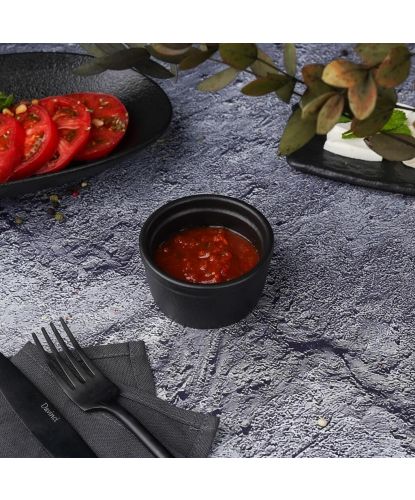 Соусник 110 мл d 7,7 см h4,1 см круглый Smooth Black Raw Stellar P.L. Proff Cuisine [12] (3)