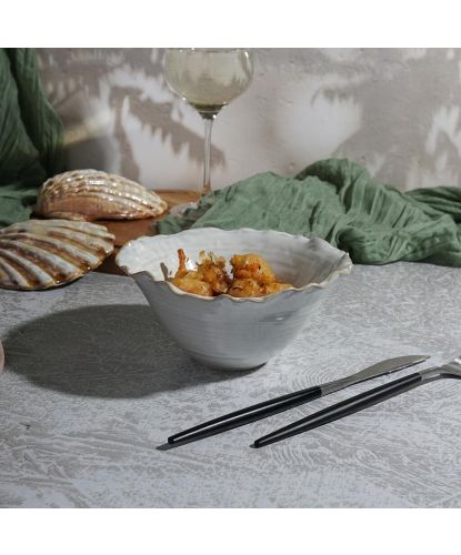 Салатник 500 мл d 15,5 см h7,5 см Gray Coral Flower Frutti di Mare P.L. [4] (3)