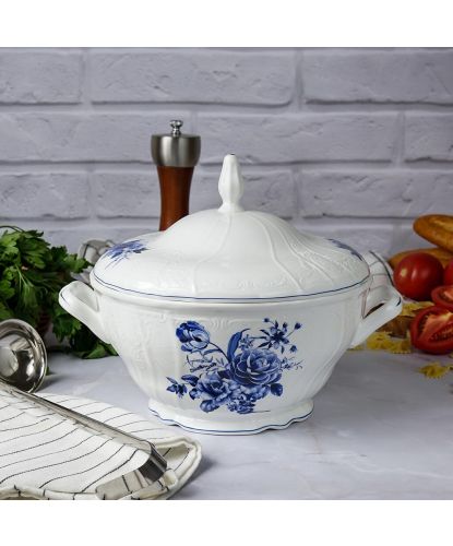 Супница 2,3 л d 23,4 см h22,5 см Blue Flower P.L. Proff Cuisine [1] (2)