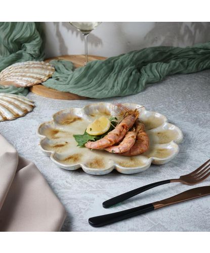 Блюдо круглое d 26 см h2 см Pearl Shell Frutti di Mare P.L. [4] (14)