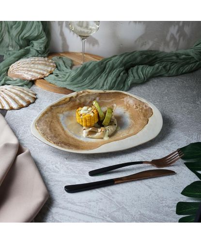 Блюдо овальное 32,5*20 см h7 см 100 мл Pearl Shell Frutti di Mare P.L. [1] (3)