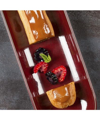 Блюдо овальное 32,5*10*3 см Evolution Dark Red P.L. Proff Cuisine [1] (2)