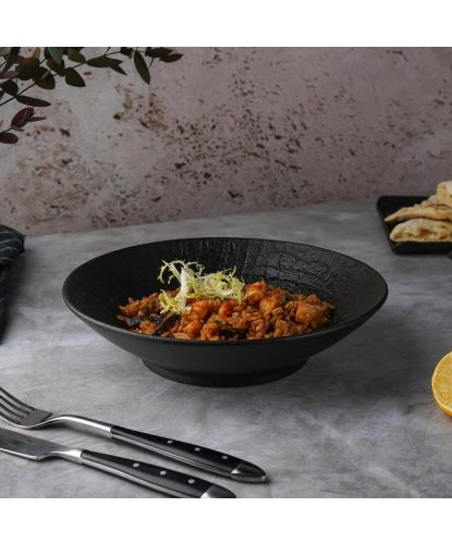 Салатник 900 мл d 22,5 см h5,4 см Black Raw Wood P.L. Proff Cuisine [3] (3)