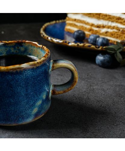 Чашка 100 мл кофейная d 6 см h5,2 см Aqua Blue P.L. Proff Cuisine [6] (7)
