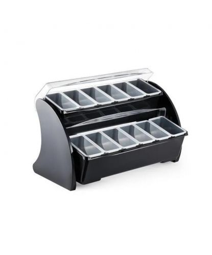 Контейнер емкость для фруктов и специй 8 отд. 2 яруса 49,5*34,5*32,5 см пластик B'Guys P.L. (1)
